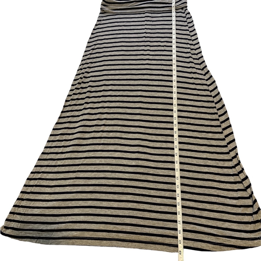 Grey striped stretchy skirt by Seduction size large